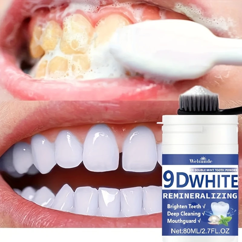 Teeth Whitening Q&M - 9D Biały Proszek do Zębów z