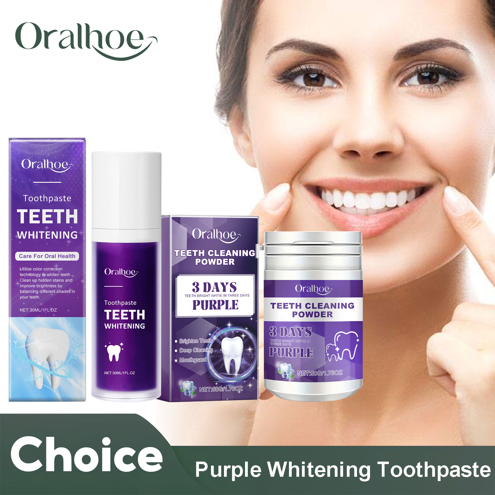Fioletowy korektor wybielająca – Teeth Whitening Q&M recenzja i cena