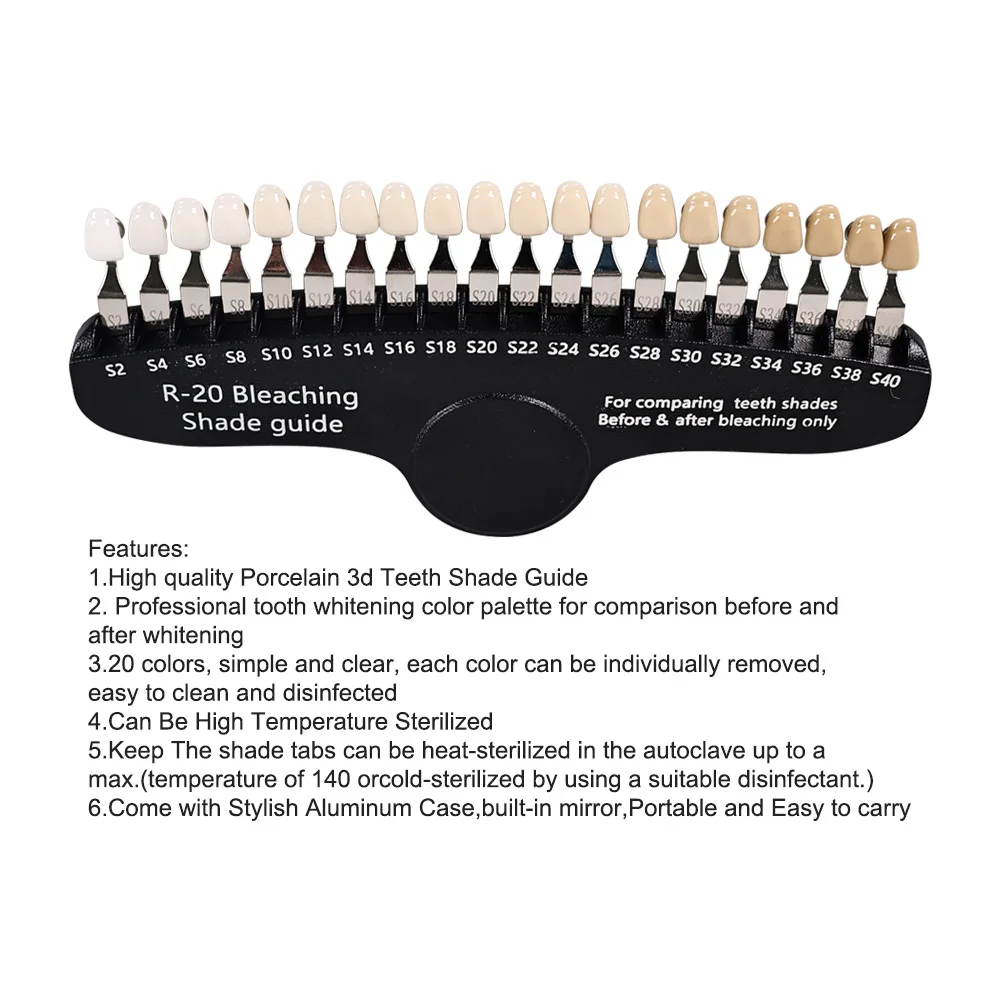 ELIJAH R-20 Kolorówka do Wybie – Teeth Whitening Shade Guide recenzja i cena