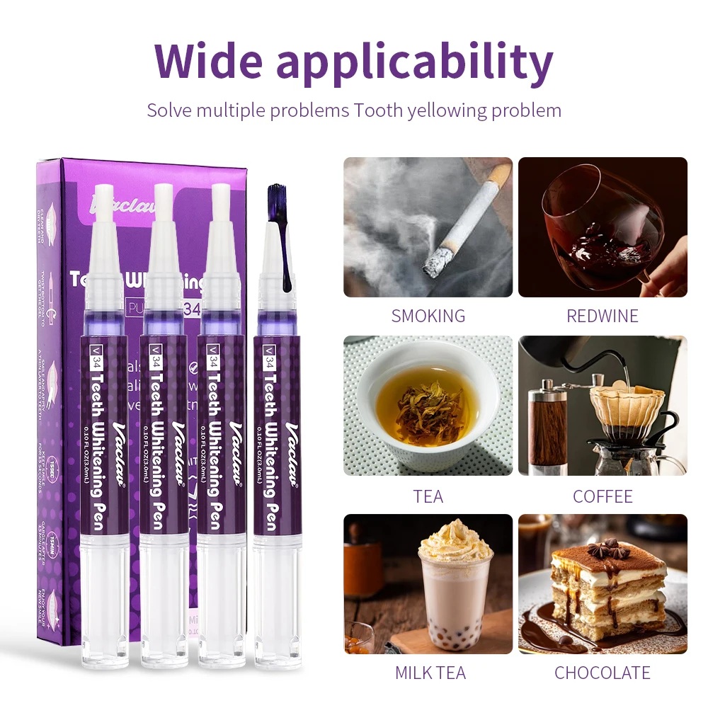 Vaclav V34 Fioletowy żelowy dł – Teeth Whitening Q&M recenzja i cena